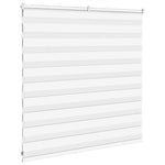 ZNTS Zebra Blind White 140x100 cm Fabric Width 135.9 cm Polyester 4014737