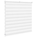 ZNTS Zebra Blind White 140x100 cm Fabric Width 135.9 cm Polyester 4014737