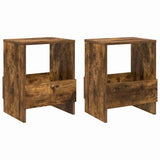 Magazine Rack 2 pcs Smoked Oak 35 x 30 x 45 cm 890977