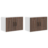 Wall Cabinet LUCCA 2 pcs Brown Oak 60 x 31 x 40 cm 884929