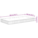 ZNTS Pocket Spring Mattress Medium 100x200 cm 372811