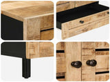 Storage Cabinets Natural 60 x 33 x 100 cm Solid Mango Wood 4018874