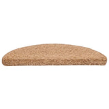 Stair Mats 20 pcs 56x17x3 cm Beige Half Round 3365839