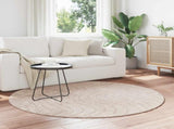 Indoor and Outdoor Rug PALMERAS Beige 160 CM Polyester 42022646