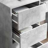 Desk Concrete Grey 90 x 37.5 x 75 cm Engineered Wood 869493