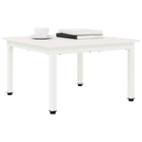 Coffee Table White 60 x 60 x 36 cm Solid Pine Wood 892760