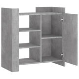 Sideboard Concrete Grey 73.5x35x75 cm Engineered Wood 848405
