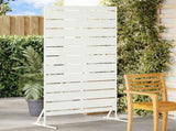 Privacy Screen White 100 x 50 x 180 cm Steel 868564