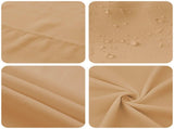 Table Cloth 5 pcs Rectangular Beige 110 x 160 cm Polyester 42040194