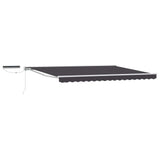 Electric Retractable Awning White and Anthracite 5 x 3.5 m 3421905