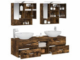 Bathroom Furniture Set 5 pcs Smoked Oak 3406963