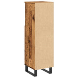 Bathroom Cabinet Old Wood 30x30x100 cm Engineered Wood 857211