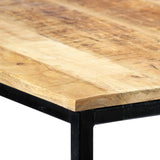 Dining Table 140x70x75 cm Solid Rough Mango Wood 247811