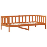 Day Bed Set 2 pcs Wax Brown Solid Pine Wood 3422768