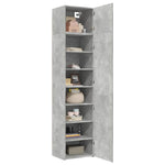 ZNTS Slim Storage Cabinet Concrete Grey 50x42.5x225 cm Engineered Wood 3281304