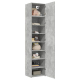 Slim Storage Cabinet Concrete Grey 50x42.5x225 cm Engineered Wood 3281304