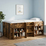 Kids'High Bed Frame 2 pcs Smoked Oak 203 x 101.1 x 68.5 cm 3422551