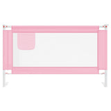 Toddler Safety Bed Rail Pink 140x25 cm Fabric 10201