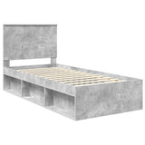 Bed Frame with Headboard Concerte 90 x 200 cm Solid Pine Wood 3409411