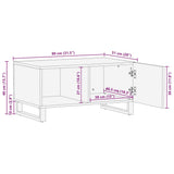 Coffee Table 80x51x40 cm Solid Wood Acacia 377460