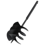 145258 Ground Drill with Handle 250 mm Steel Black
