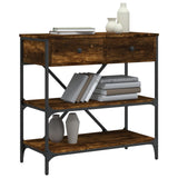 Console Table Smoked Oak 75x34.5x75 cm Engineered Wood 833410