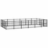 Outdoor Dog Kennel Steel 16,94 m 3124619