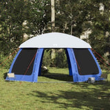 ZNTS Pool Tent with Removable Fly & Mesh Walls Azure Blue 612x612 cm 4100637