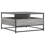 ZNTS Coffee Table Grey Sonoma 80x80x45 cm Engineered Wood 835292