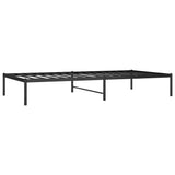 Metal Bed Frame without Mattress Black 100x200cm 350841