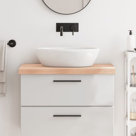 Bathroom Countertop 80x60x cm Untreated Solid Wood 3156028