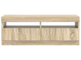 LED TV Cabinet Sonoma Oak Engineered Wood 897437