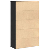 Bookcase Black Oak 60x24x101.5 cm Engineered Wood 860392