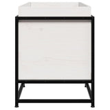 Garden Planter White 80x40x50 cm Solid Wood Pine 847029