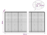Gabion with 5 mm Wire and 5x10 cm Mesh 700x50x200 cm 3464792
