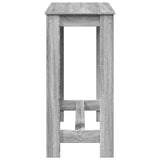 Bar Table Grey Sonoma 102x50x103.5 cm Engineered Wood 854414