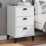 ZNTS Bedside Cabinet VIKEN White Engineered Wood 374911