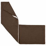 Cushion with Pillow HEERLEN 2 pcs Brown Fabric 926082