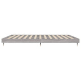 Bed Frame without Mattress Grey Sonoma 160x200 cm Engineered Wood 832131
