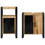 Bathroom Furniture Set 2 pcs Brown Soild rough mango wood 3305598