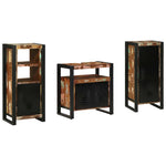 Bathroom Furniture Set 3 pcs Multicolour Solid Reclaimed Wood 3305633