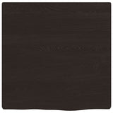 Bathroom Countertop Dark Brown 40x40x cm Treated Solid Wood 3156189
