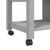 Kitchen Trolley MONZA 84x40x88.5 cm Solid Wood Pine 376116