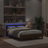 Bed Frame Artisan Oak 140 x 190 cm Engineered Wood 3333952