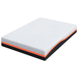 Mattress White and Grey 160 x 200 cm Memory Foam 4106307