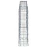 Arched Gabion Basket 400x50x180/200 cm Galvanised Iron 153539