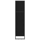 Book Cabinet Black Oak 80 x 30 x 121 cm Engineered Wood 886414