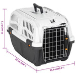 ZNTS Pet Carrier with Metal Door 48x31.5x31 cm Polypropylene 172211