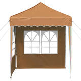 Pop-up Party Tent 195 x 195 x 245 cm Beige Oxford Fabric 42019727
