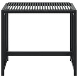 Garden Stools 4 pcs Black Poly Rattan 4008579